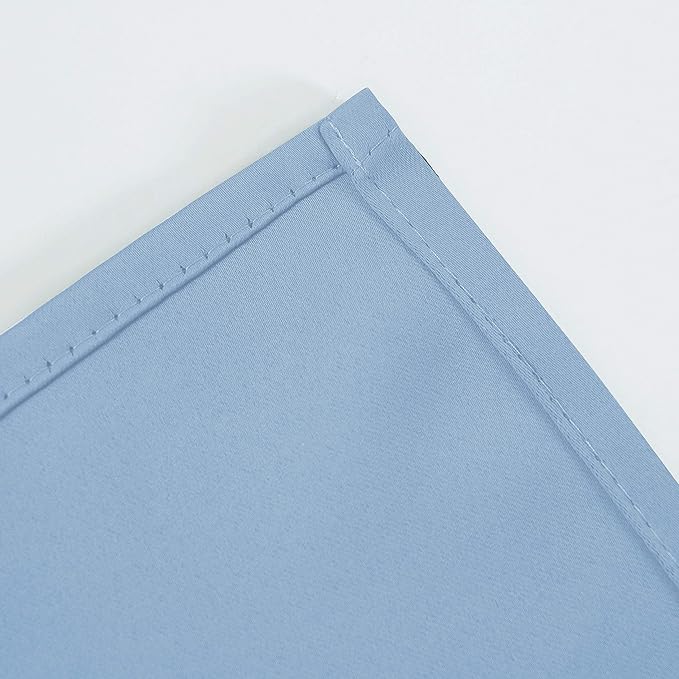 LEMOMO Sky Blue Thermal Blackout Curtains/52 x 54 Inch/Set of 2 Panels Room Darkening Curtains for Bedroom