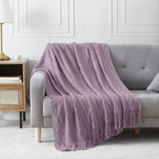 BOURINA Green Throw Blanket 50x60 Inch Boho Knitted Soft Throw Sofa Blanket