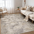 Nakagishi Boho 7x9 Area Rug Living Room Rugs Machine Washable Brown Grey