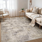Nakagishi Boho 7x9 Area Rug Living Room Rugs Machine Washable Brown Grey