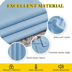 NICETOWN Blackout Curtains 54 Long - Window Treatment Thermal Insulated Solid Grommet Blackout Curtains/Panels/Drapes for Bedroom (Blue, Set of 2, 66 by 54 Inch)