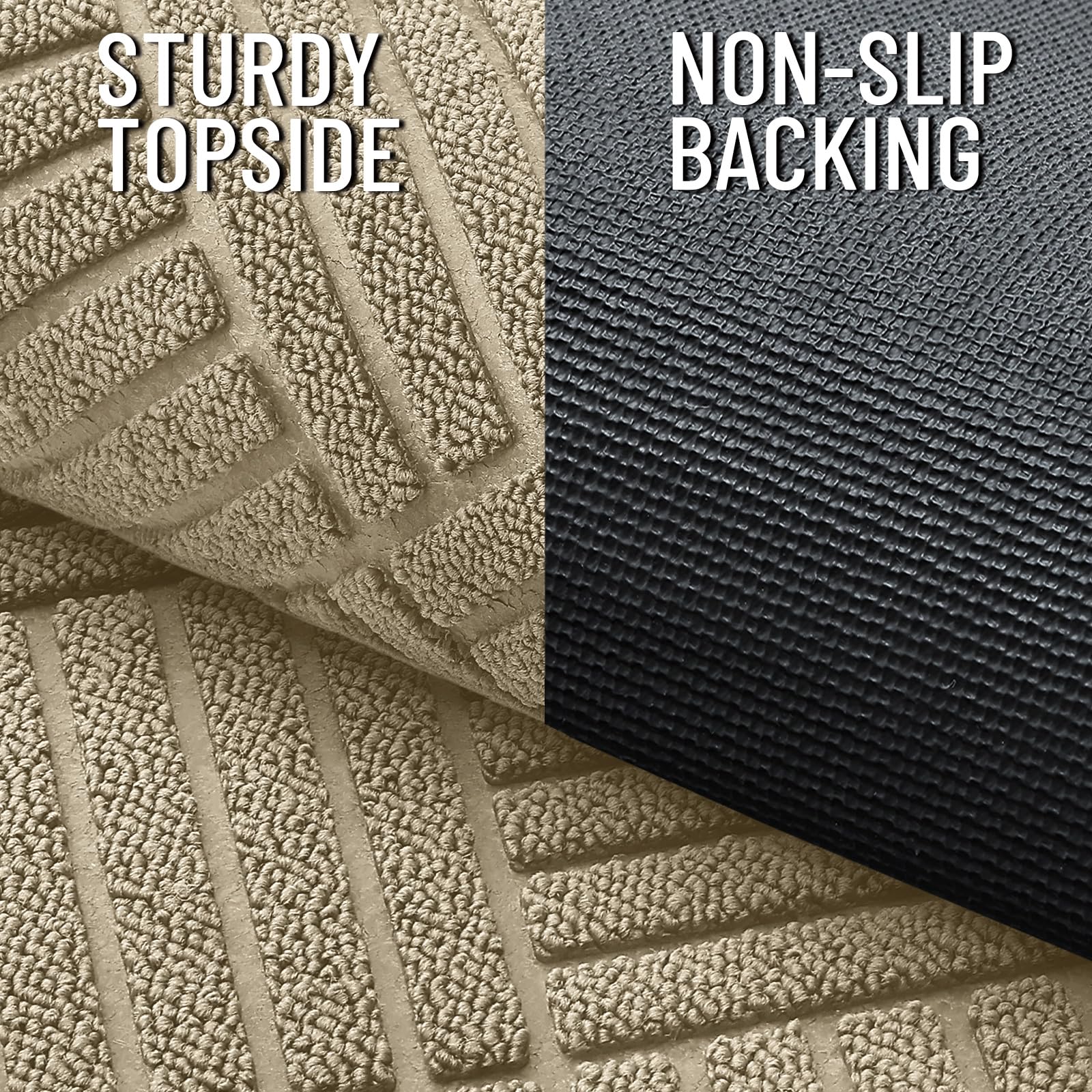 OLANLY Front Door Mat Outside Entrance 33x21, Waterproof Heavy-Duty Doormat