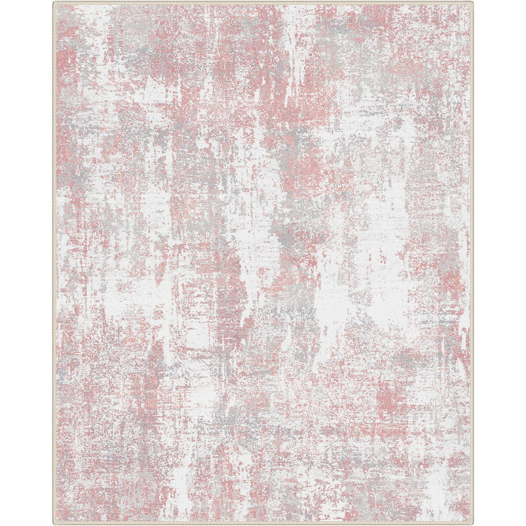 BEIMO Area Rugs 9x12 for Living Room, Pink Grey Washable Abstract Non Slip