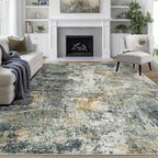 9x12 Area Rugs for Living Room Rug Washable: Abstract Large Rug for Dining Room Bedroom Carpet Non Slip 9 by 12 Indoor Modern Nursery Home Office Multi