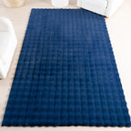 nuLOOM Jeni Navy Checkered Washable Area Rug, 5' x 8'