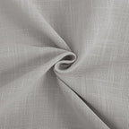 Linen Blend Grey Curtains for Living Room Back Tab Modern Farmhouse Semi Sheer Light Gray Curtains 63 inches Long 2 Panels Set Muted Neutral Cotton Texture Window Curtain for Dining Room Bedroom