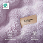 Bedsure 3D Fleece Bubble Blanket for Couch - GentleSoft Purple Throw Blanket for Sofa Bed Room Decor - Luxury Soft Cozy Gifts for Kids, Lightweight, All Seasons, Light Purple, 50"×60"
