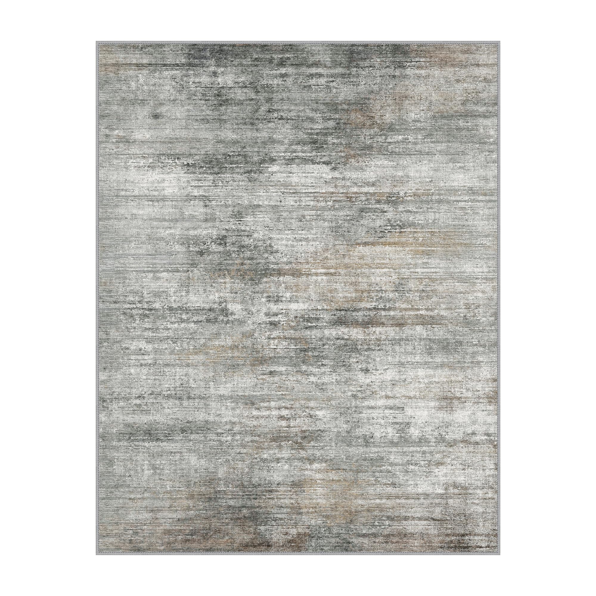 BEIMO 8x10 Area Rugs for Bedroom, Grey Brown Washable Abstract Rug