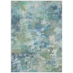 BEIMO 4x6 Area Rugs for Bedroom, Blue Green Washable Abstract Non Slip Rug