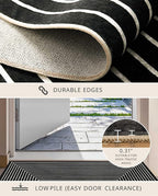 Latte&Fog 6x9 Area Rugs for Living Room Bedroom, Modern Abstract Washable Rug, Boho Non Slip Low Pile Carpet for Indoor Dining Room, Office, Dorm, Classroom, Farmhouse and Kids Room