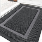 OLANLY Front Door Mat Outside 29.5x17, All-Season Heavy-Duty Rubber Doormat