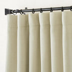 NICETOWN Room Darkening Bedroom Curtains 84 inches Long, Pinch Pleated Curtains Faux Linen Blend Light Blocking Noise Canceling Thermal Drapes for Living Room, Linen Beige, W52 x L84, 2 Panels