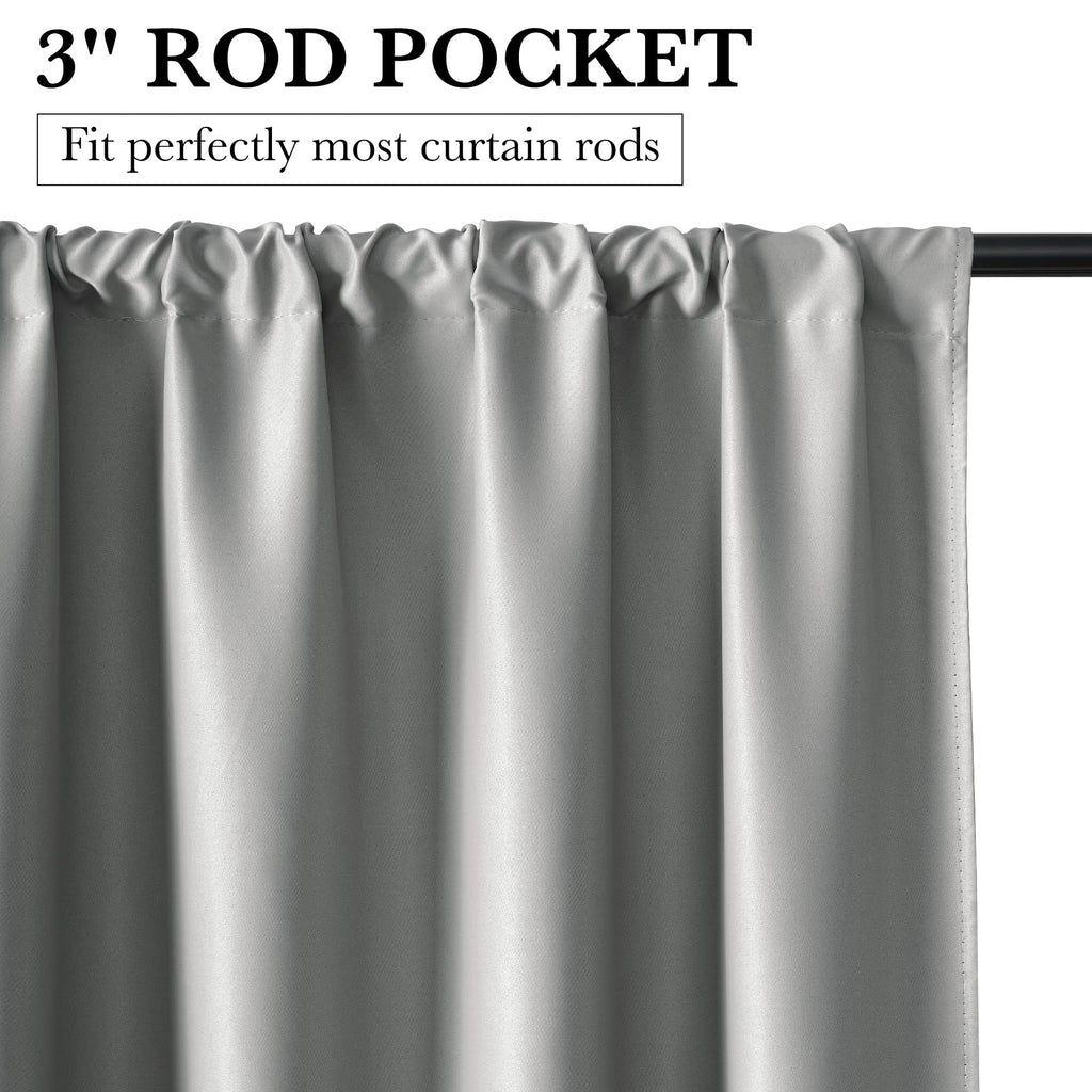 RYB HOME 100% Blackout Short Curtains for Small Window, Thermal Insulated