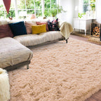 Quntue Rugs for Living Room 6x9, Soft Shaggy Modern Shag Area Rug for Bedroom, Upgrade Non-Slip Plush Fluffy Carpet for Kids Boys Girls Room Home Decor Aesthetic, Dark Grey