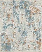BEIMO Area Rugs 6x9 for Living Room Bedroom, Modern Abstract Machine Washable Rug, Large Soft Low Pile Floor Carpet with Non Slip Backing for Dining Room, Teal and Terracotta