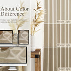 Nanspring Eggshell Beige Linen Curtains 96 Inches Long for Living Room Rustic Luxury Light Filtering Semi Sheer Curtain Back Tab Neutral Coastal Decor Drapes for Bedroom Office 52x96, 2 Panels