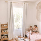 NICETOWN Room Warming Full Shading Curtains for Windows, Super Heavy-Duty Black Lined Blackout Curtains for Bedroom, Privacy Assured Window Treatment (White, Pack of 2, 52 inches W x 95 inches L)