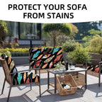 SUKAIKEQA 8PCS Patio Cushion Covers.Patio Furniture Couch SeatSlipcovers