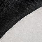 linmopm Faux Fur Sheepskin Rug, Black, 4x6 ft