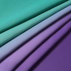 Yakamok Ombre Teal and Purple Curtains for Bedroom, Gradient Room Darkening Curtains, Grommet Thermal Insulated Light Blocking Window Drapes/Curtain for Living Room,52 x 63 Inch,2 Panels