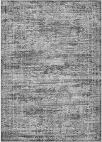 UERMEI 8x10 Area Rug Living Room Rugs - Washable Neutral Modern Abstract Soft Thin Rug Indoor Floor No Slip Rug Carpet for Bedroom Under Dining Table Home Office Decor - Dark Gray