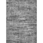 UERMEI 5x7 Area Rug Living Room Rugs - Washable Neutral Modern Abstract Soft Thin Rug Indoor Floor No Slip Rug Carpet for Bedroom Under Dining Table Home Office Decor - Dark Gray
