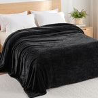 Exclusivo Mezcla Fuzzy Plush Fleece Bed Blanket Twin XL Size, Light Grey