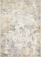 UERMEI 4x6 Area Rug Living Room Rugs - Washable Neutral Modern Abstract Soft Thin Rug Indoor Floor No Slip Rug Carpet for Bedroom Under Dining Table Home Office Decor - Golden Grey