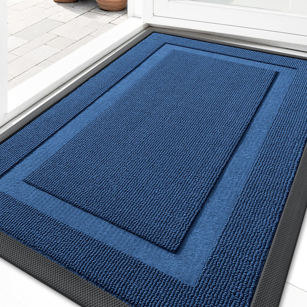 OLANLY Front Door Mat Outside 29.5x17, All-Season Heavy-Duty Rubber Doormat