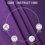 LEMOMO Purple Blackout Curtains 40 x 63 Inch Length/Set of 2 Curtain Panels/Thermal Insulated Room Darkening Blackout Curtains for Bedroom