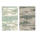 BEIMO 5x7 Area Rug for Bedroom, Green Washable Abstract Reversible Rug
