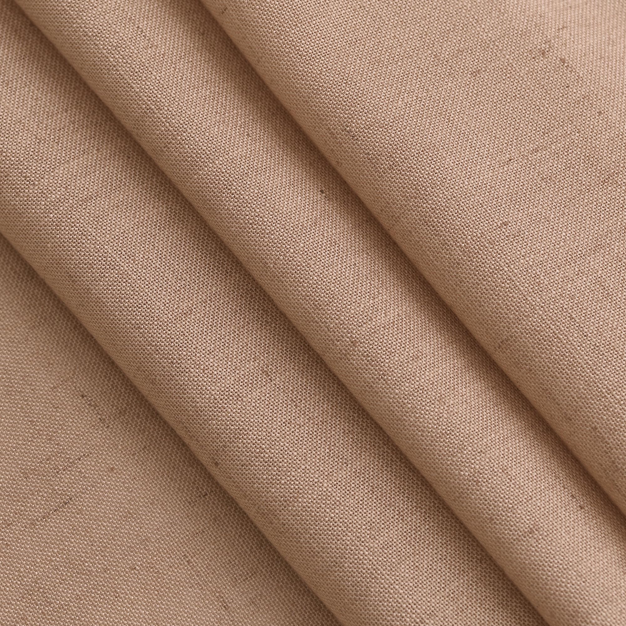 Nanspring Peach Linen Curtains 84 inches Long for Living Room Back Tab Luxury Light Filtering Privacy Sheer Curtain Modern Farmhouse Decor Boho Cotton Textured Gauze Drapes for Bedroom 2 Panels