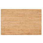 Hausattire Jute Braided Area Rug, Natural, 3x5 ft