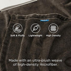 Bedsure GentleSoft Fleece Blanket Twin Size Brown - 300GSM Lightweight Plush Fuzzy Cozy Soft Warm Blanket for Bed, Sofa, Couch, Travel, Camping, 60x80 inches
