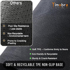 Yimobra Welcome Mat Outdoor Indoor, All-Season Waterproof Front Door Mat Outside Entrance, All-Weather Heavy Duty Non-Slip Doormat, Low Profile Porch Patio Entrance Mats, 60x36, Dark Grey