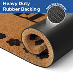 Barnyard Designs Natural Coco Coir Non-Slip Doormat (17x30, Welcome Paws)