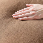 MIULEE Decorative Throw Pillow Covers Neutral Linen Fringe Throw Pillows Euro Shams Set of 2 Brown Boho Farmhouse Cushion Covers for Couch Sofa Bed Living Room Spring Home Decor 24x24 Inch