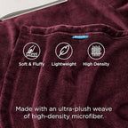 Bedsure GentleSoft Burgundy Red Fleece Blanket King Size - 280GSM Throw Blankets for Couch,Sofa,Bed, Soft Lightweight Plush Cozy Throws for Toddlers