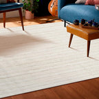 Hausattire Hand Woven Jute Braided Area Rug, 10’x14’ – Off White, Reversible Boho Rugs for Kitchen, Living Room, Bedroom I Farmhouse Decorative Floor Rug, 120x168 Inches