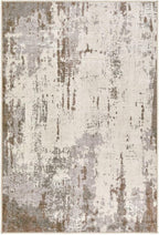 UERMEI 2x3 Entryway Area Rug: Washable Neutral Modern Abstract Small Rug - Non-Slip Low Pile Throw Indoor Carpet for Entrance Kitchen Front Door Mat Bathroom Entry Kids Room - Brown/Grey/Beige