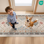 Restydon Runner Rug 2x6, Non Slip Washable Rugs for Hallways,Blue/Red/Multi