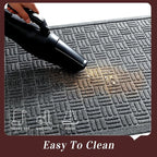 Mibao Front Door Mat Indoor Outdoor Entrance, Dirt Trapping Waterproof All-Season, All-Weather Doormat, Non-Slip Durable Natural Rubber Low Profile Easy Clean Patio Entrance Mat, 47" x 31.5", Grey