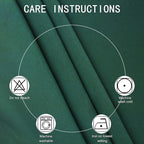 LEMOMO Dark Green Bedroom Blackout Curtains/52 x 54 Inch Long/Set of 2 Curtain Panels/Thermal Insulated Room Darkening Curtains