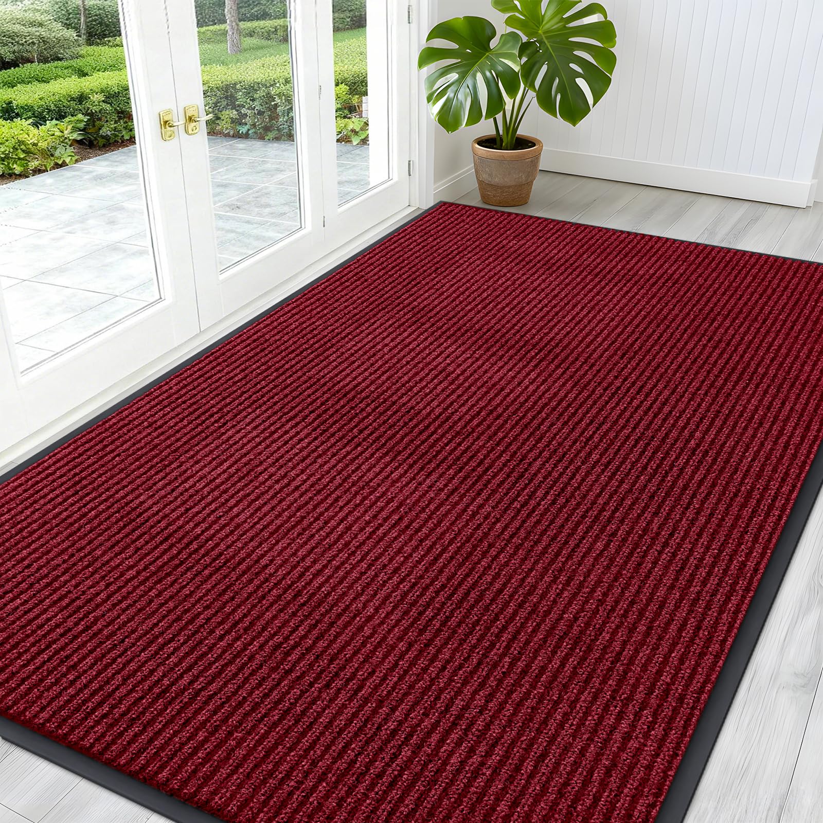 OLANLY Front Door Mat 59x34, Waterproof Heavy-Duty Indoor Outdoor Doormat