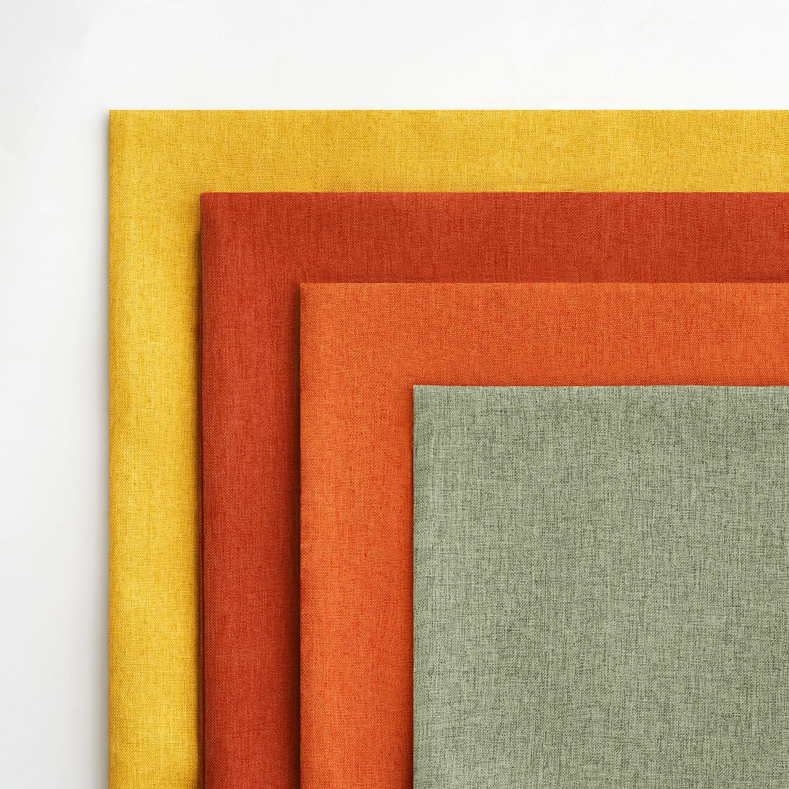 MIULEE Pack of 4 Decorative Outdoor Throw Pillow Covers Linen Waterproof Pillow Covers Summer Farmhouse Cushion Cases for Patio Garden Tent Balcony Couch Sofa 18x18 Inch Rust Green