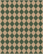 Lahome Colette Checkered Washable Rugs 8x10, Easy Jute Rug for Living Room Patio, Farmhouse Neutral Indoor Outdoor Carpet Non Slip Non Shedding Floor Carpet for Office Deck Backyard