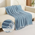 MYSKY HOME Dog Couch Cover Sofa Covers Sectional Couch Covers for 2 Cushion Couch Sofa Chenille Couch Cover Bedroom Futon Couch Covers L Shape Sofa Cover Pet Cunshion Cover, 71" x 118", Dark Blue
