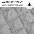 Easy-Going L Shape Sofa Slipcover - Reversible Couch Cover - Furniture Protector for Pets - Small, Light Gray