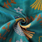 MSGKV Boho Throw Blanket 50"x60" Cotton Blanket for Couch and Sofa Cover for Living Room Spring Throw Decorative Woven Bird Blankets