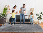 ONASAR Grey 6x9 Area Rugs for Living Room, Gray Large Fluffy Shag Rug for Bedroom, Ultra Soft Plush Big Indoor Floor Carpet for Kids Girls Boys Baby Teen Dorm Nursery Home Decor Aesthetic